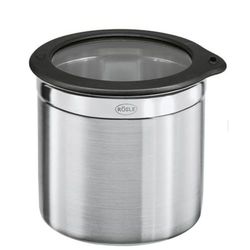 RÖSLE Bote con Tapa Hermética, Recipiente de calidad para Guardar Alimentos, Higiénica e Insípida, Acero Inoxidable 18/10, Apta para el Lavavajillas, 12,5 cm