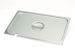 Pentole Agnelli COIXGNLN16000 Tapa encavada Gastronorm 1/6, Metal, Plateado, 17.60 x 16.2cm