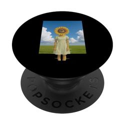 Girasol Cabeza Chica Glitch Liminal Dream Field Weirdcore PopSockets PopGrip Adhesivo