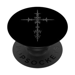 Alternative Mall - Cruz gótica grunge gótica con espinas PopSockets PopGrip Intercambiable