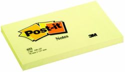 Post-It 655/6 76 x 127 mm Note - Canary Yellow