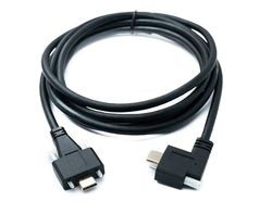 System-S Cavo USB 3.1 Gen 2 da 2 m tipo C maschio a maschio, pannello di montaggio angolo sinistro destro destro angolato 10 Gbps 100 W