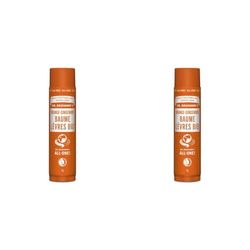 Stick à Lèvres Bio Orange Gingembre Dr Bronner's 4 gr (Lot de 2)