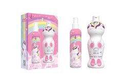Eau my Unicorn Scent Gift Set, Includes Natural Eau de Cologne Body Spray (200 ml) and 2 in 1 Shower Gel and Shampoo (400ml), Dermatologically Tested, Vegan and FSC Approved Gift Set for Kids
