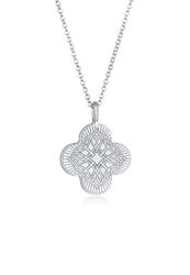 Elli Collana Donna Croce ciondolo ornamento moneta Vintage Trend Blogger in Argento Sterling 925