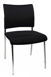 Topstar Visit 10 Lot de 2 chaises empilables en Tissu Noir