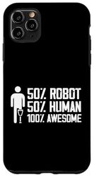 50% Robot 50% Humano 100% Impresionante Prótesis de pierna tropezada Carcasa para iPhone 11 Pro Max
