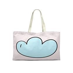 Bonamaison Printed Tote Bag, Reusable Grocery Bag, Shopping Bag, Machine Washable, Foldable, Canvas Cloth Bag with Handles, 50x40 Cm