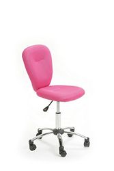 Inter Link Chaise de bureau Enfant Piètement Métal Revêtement Tissu Mesh - Rose