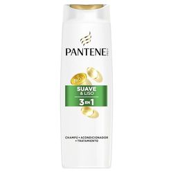Pantene Pro-V Shampoo macio e suave, condicionador e tratamento 3 em 1, suavidade incrível e controlo de crespamento, 300 ml