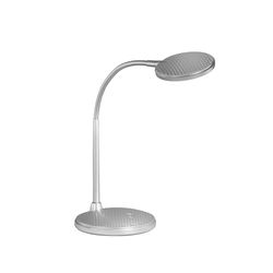 Fischer & Honsel Lampada da tavolo, Work, colore argento, larghezza: 14,50 cm, altezza: 36,50 cm, sporgenza: 22,00 cm, con interruttore, 1 LED HV da 4,5 W, 3000 K, 450 lm, EEG: F | 50745