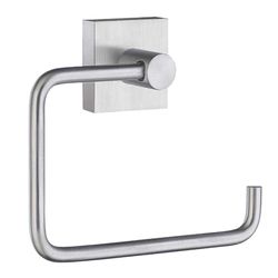 Smedbo House Toilet Roll Holder without Lid, Brass, Silver, 14 x 10 x 5 cm