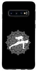 Carcasa para Galaxy S10 Goat Yoga Meditación Zen Namaste Goat Yoga Chicas