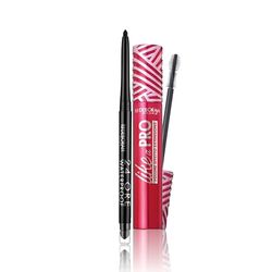 Deborah Milano - Set Makeup Matita Occhi 24 Ore Automatica Waterproof 01 Black e Mascara Like a Pro con Acido Ialuronico, Volumizzante e Allungante, Nero, 13 ml