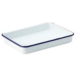 Utopia F51014 Eagle Enamel Baking Tray 6.75" x 5" (17cm x 13cm) Pack of 12