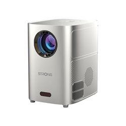 STRONG | Q1 mini-projector | zakbeamer | 35-120 inch | WLAN & Bluetooth | met stereoluidsprekers | 720p HD & compatibel met 1080p Full HD | 1500 lumen | HDMI + USB | 30.000 stuks looptijd | grijs