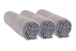 Set med 3 lakan, 70 x 140 cm, babysäng, barnsäng, 70 x 140 | allergivänlig bambu | brunbrun | stretchig andningsbar | hälsosam sömn | märke Easy Dort | Oeko-Tex certifierad | tillverkad i Europa