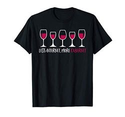 Menos estrés y más vino Cabernet para los Catadores Camiseta
