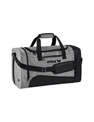 Erima Club 1900 2.0 Borsone Sportivo, Unisex – Adulto, nero/grigio melange, S