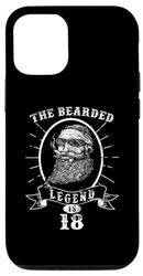 Custodia per iPhone 14 18° compleanno scritta regalo The Bearded Legend