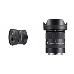 Sigma - Obiettivo 10-18 mm F2.8 DC DN per Sony E & 585965 Obiettivo 18-50 mm/F2.8 DC DN Contemporary per Sony E-Mount, Nero