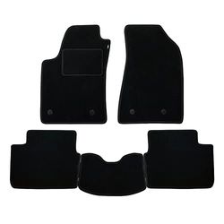 Set Tappetini realizzato per NISSAN PATROL 2 posti anno dal 1979 al 1991 in Moquette alta qualità con battitacco in Colore NERO