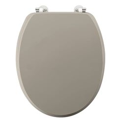 Douceur d'Intérieur, Abattant de WC (37 x 46 cm) Matteis Taupe, MDF Uni Mat