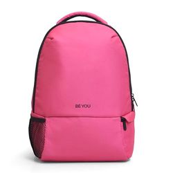GIOCHI PREZIOSI BE YOU Sac à dos rose, poches intérieures, poche Pc/tablette, doublure intérieure personnalisée, dossier et bretelles rembourrées, tirazip personnalisé Dim 31×43×19,5 cm - 26 L, rose