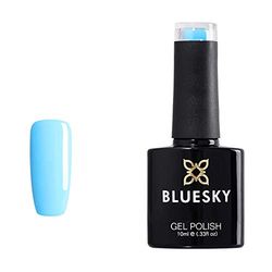 Bluesky Smalto Per Unghie Gel, Pacific Blue, Neon19, 10Ml (Per Lampade Uv E Led) - 10 Ml