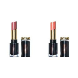 Revlon Super Lustrous Glass Shine Glossed Up Rose + Super Lustrous Glass Shine Dewy Peach