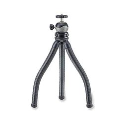 Carson BoaPod Treppiede da viaggio flessibile con adattatore universale per smartphone e pulsante di scatto remoto wireless Bluetooth (TR-050)