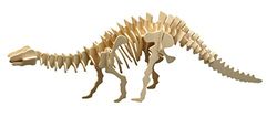 Kit de Construction en Bois 3D Puzzle Brontosaurus