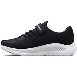 Under Armour UA BPS Pursuit 3 AC Deportivas para niño, zapatillas de deporte ligeras y transpirables, color negro/negro/blanco