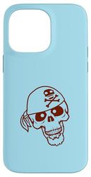 Chapeau de Pirate Squelette Halloween Foulard drôle Bande dessinée Coque pour iPhone 14 Pro Max