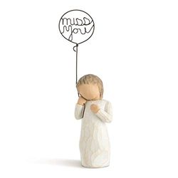 Willow Tree Figura de niño con Mensaje Te Echo de Menos, Home Deco, Enesco