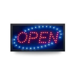 Securit - 74544 - Enseigne lumineuse Open, multicolore, 50 x 25 x 3 cm