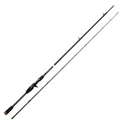 Savage Gear SG2 Medium Game Spinning Rod, Canne da pesca, Canne da spinning, Predator, Luccio, Persico, Trota, Lucioperca, Unisex, Nero, 2,43m | 15-45g
