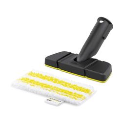 Kärcher Flexible Hand Nozzle Set with Flexible Side Wings & Quick-Attach Velcro System for Counter Top, Upholstery, Floor, Tile, Curtain, Black