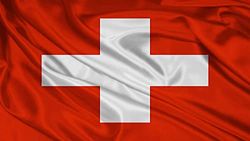 SHATCHI Drapeau national de la Suisse 1,5 x 0,9 m en polyester pour intérieur ou extérieur avec œillets, SHATCHI-669