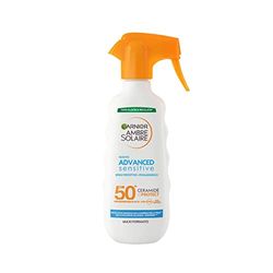 Garnier Ambre Solaire Advanced Sensitive Spray Gachette Protettivo Ceramide Protect SPF50+, 270 ml
