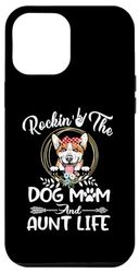Carcasa para iPhone 14 Plus Corgi Rocking The Dog Mom and Aunt Life Mothers Day
