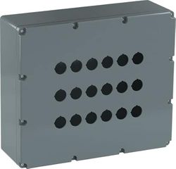 ABB Modular Metal 18 - Caja de pulsador (aluminio, gris)