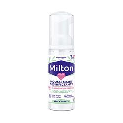 Milton Lloyd Mousse mains désinfectante pour Bébé | Hypoallergénique et Sans Rinçage | Spécial Peaux Sensibles | Testé Dermatologiquement | 50 ml