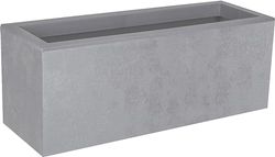 EDA Basalt'Up Balconniere 25 L – Betongimitation – enkel vägg – vattenhållningsområde – 59 x 19,5 x H 22,8 cm – betonggrå