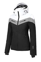 zerorh+ Grand Couloir W Vêtement pour Femme, Femme, IND2785 989XXL, Black/White/Silver, XXL