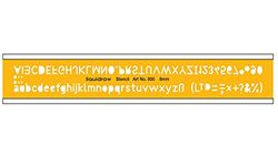 Liquidraw Lettering Stencils for Crafts English Stencil Alphabet Number Drawing Drafting Template, 8mm