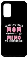 Galaxy S20 I Have Two Titles Mom And Memo Floral Cute Mothers Day Case