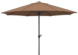 Schneider 685-69 Parasol Adria, Env. 350 cm Ø, Rond, Moka, 350 x 350 x 275 cm