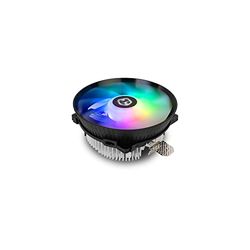 NOX Ventilador HUMMER H-123 -NXHUMMERH123PRO- Ventilador para CPU 120mm, función PMW, 9 aspas, rodamientos hidráulicos, iluminación LED RGB Rainbow, Negro