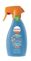 Leocrema - Crema Solare Bambini Spray SPF 50+, Tripla Protezione dai raggi solari, Assorbimento Rapido e Resistente all'Acqua, 250ml
